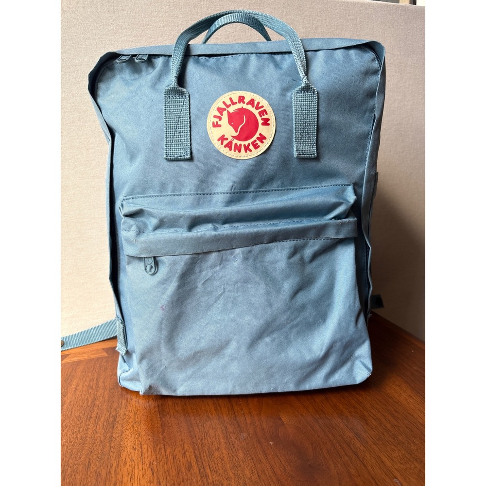 Fjallraven Kanken Classic Backpack Blue Sky Vinylon F School Bag